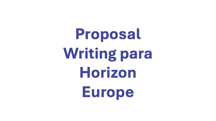 Proposal writing para Horizon Europe