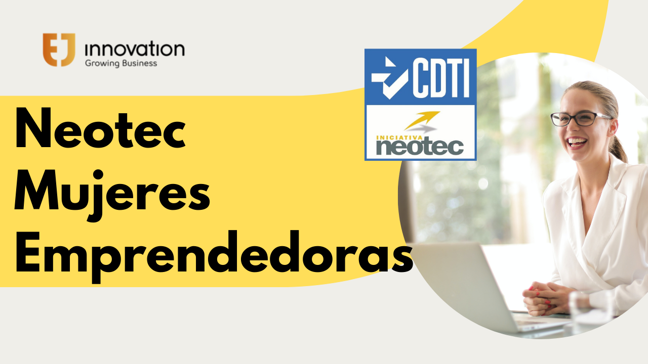Ilustración sobre mujeres emprendedoras y el programa Neotec
